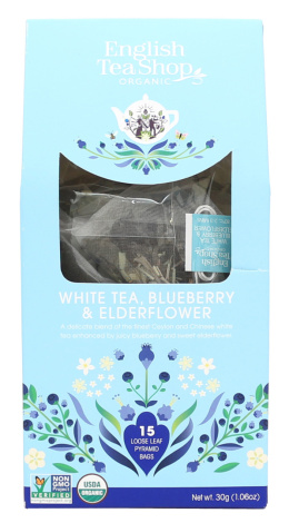 English Tea Shop White Tea Blueberry&Elderflower - piramidki